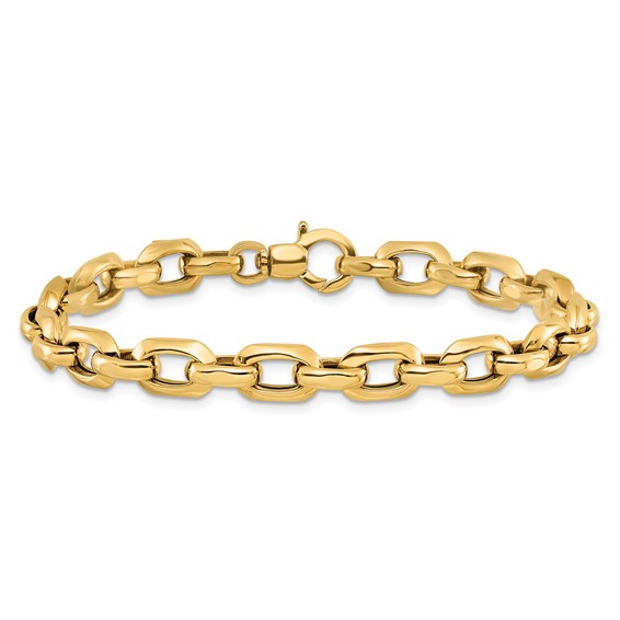 Gold Polished Fancy Link Bracelets