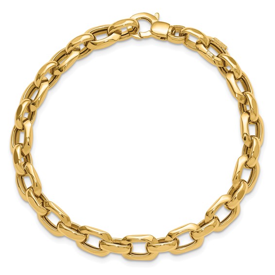 Gold Polished Fancy Link Bracelets