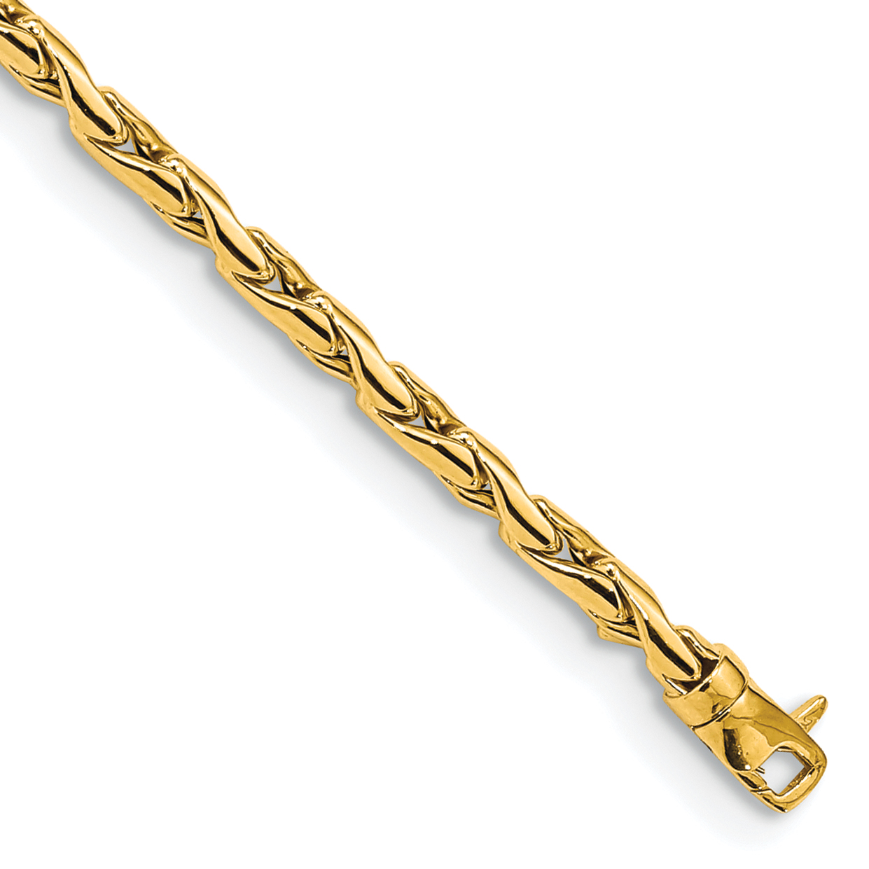 14K Polished 3.25mm Fancy Link 7.5 inch Bracelet (SF2619-7.5)