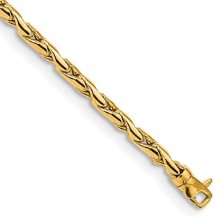 14K Polished 3.25mm Fancy Link 7.5 inch Bracelet