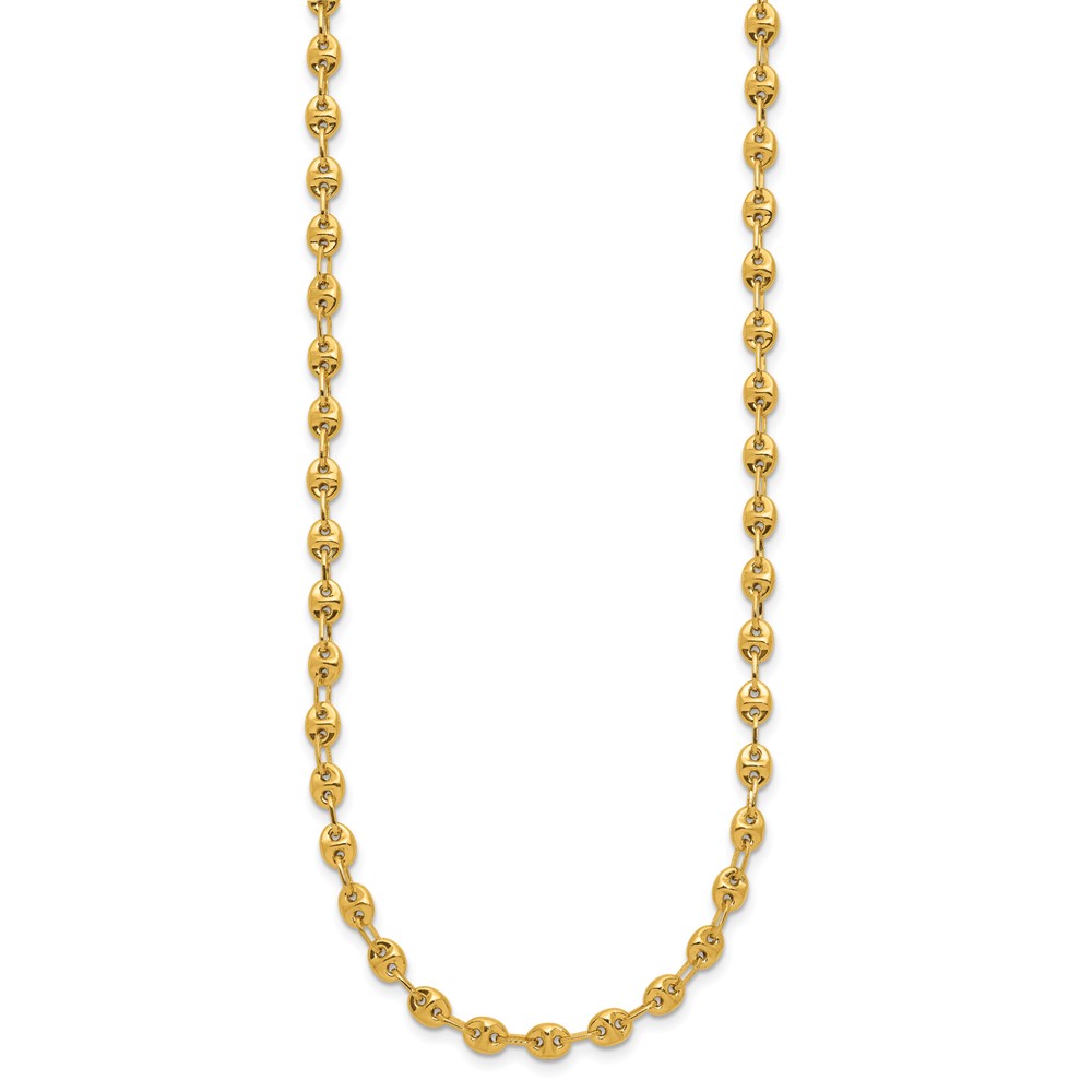 14K Polished 4.5mm Fancy Link 18 inch Necklace (SF2844-18)