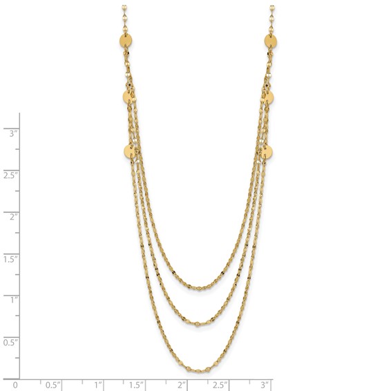 Gold Triple Layer Necklace