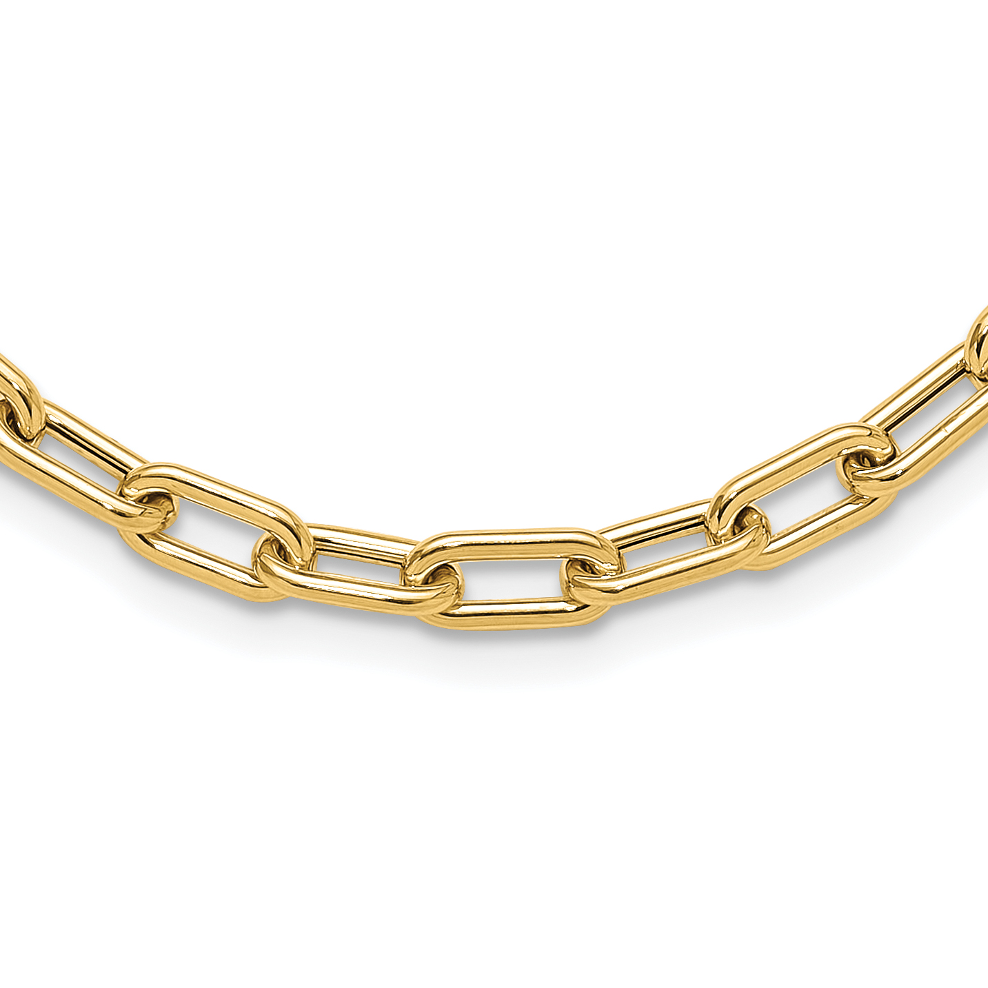 14K Polished Fancy 5mm Oval Link 18 inch Toggle Necklace (SF2970-18)