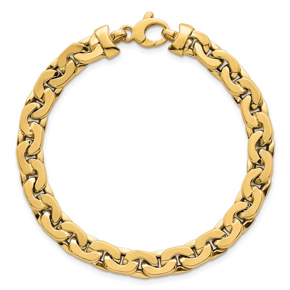 14k Polished Fancy Link 7.5 inch Bracelet