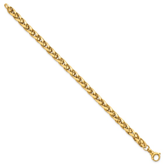 14k Polished 4.25mm Lightweight Fancy Link 7.5 inch Bracelet