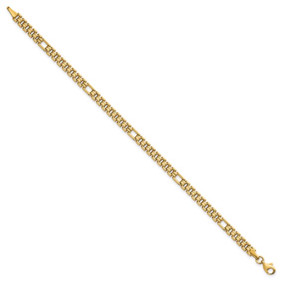 14K Polished 4.5mm Fancy Link 7.5 inch Bracelet