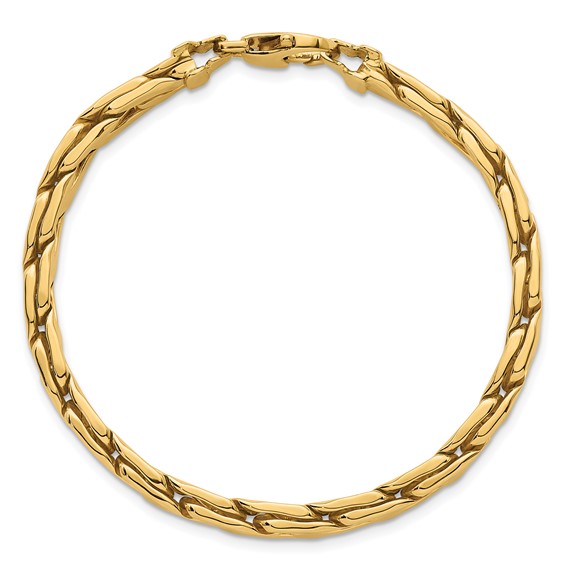 14k Polished 6.3mm Lightweight Fancy Link 7.5 inch Bracelet