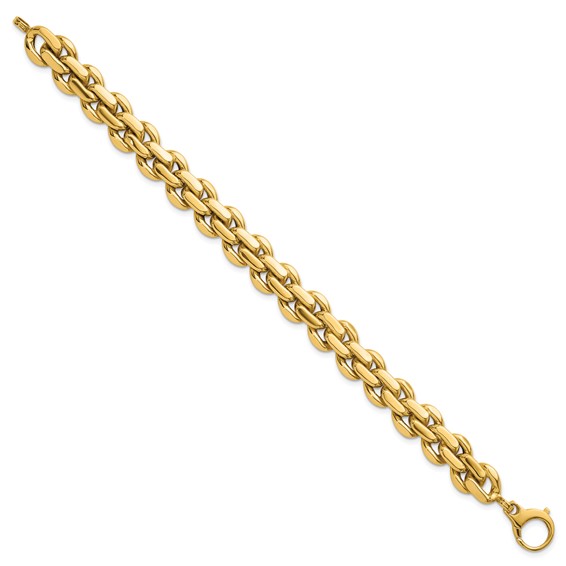 14k Polished 9.25mm Fancy Link 7.5 inch Bracelet