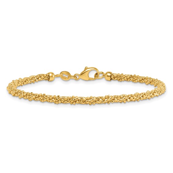 Gold Twisted Bead Bracelets