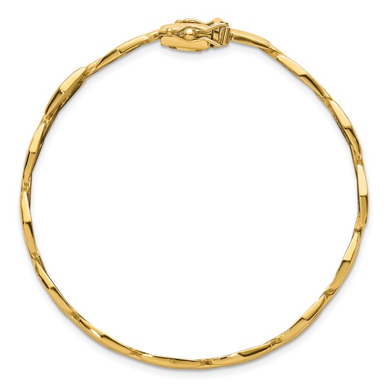 14k Polished 10.8mm Fancy Link 7.5 inch Bracelet