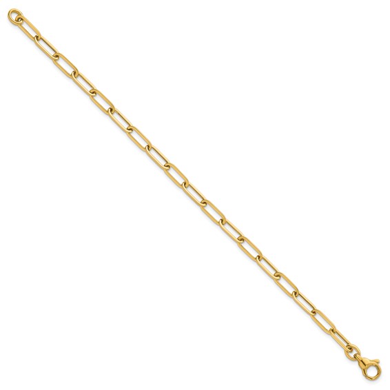 14k Polished 4.75mm Paper Clip Link 7.75 inch Bracelet