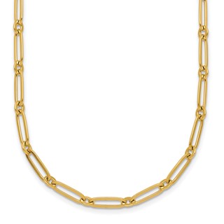14k Polished Paperclip Link 3.75mm 24 Inch Necklace
