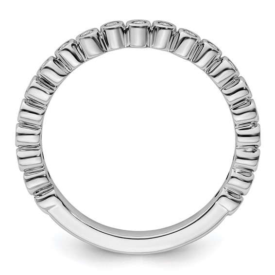 14k White Gold Stackable Expressions Diamond Ring