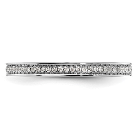 14k White Gold Stackable Expressions Diamond Ring