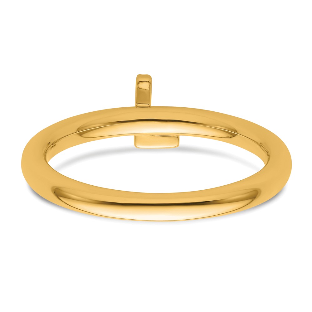 14K Stackable Diamond Initial L Ring (SK2112LY-7)
