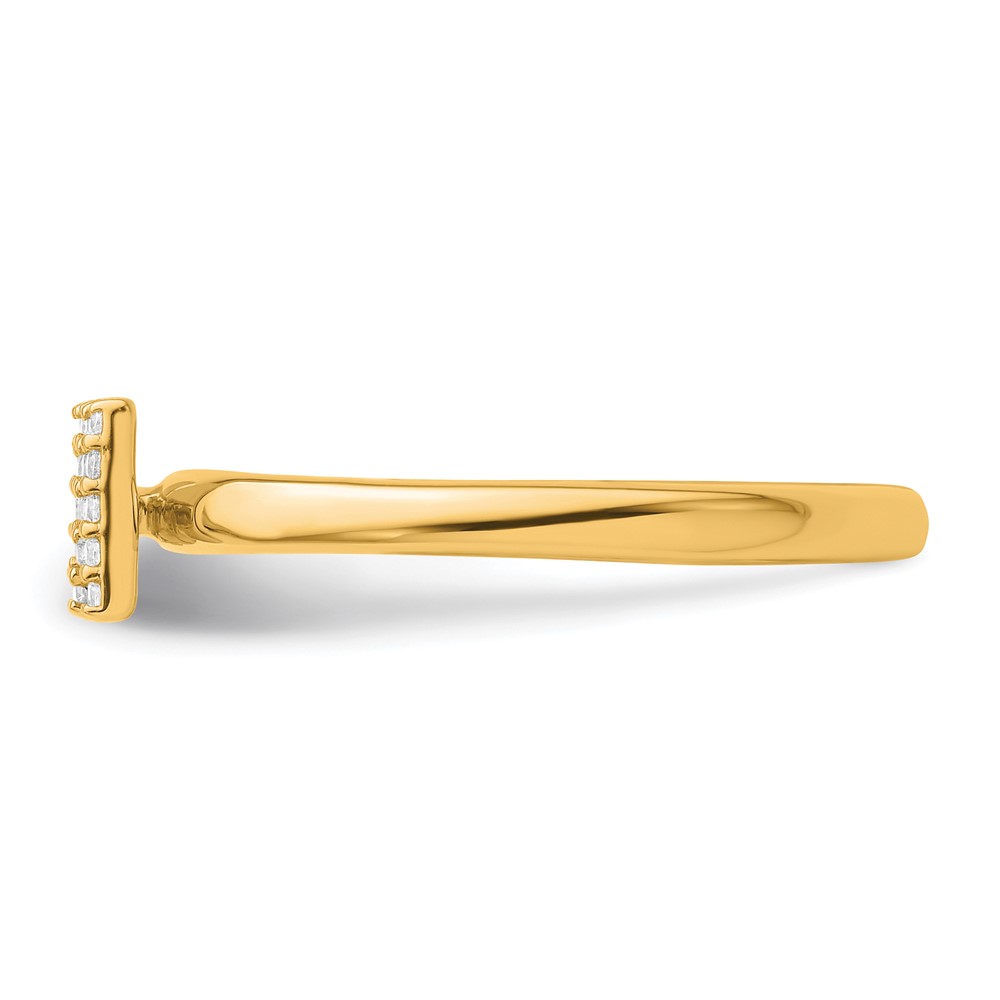 14K Stackable Diamond Initial M Ring (SK2112MY-7)