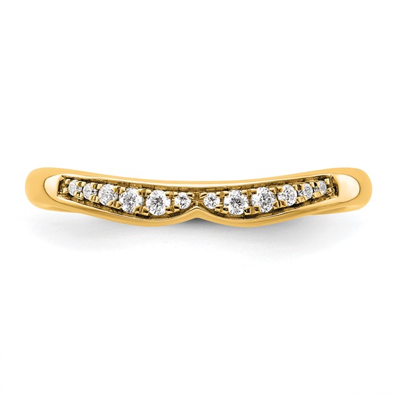 14k Stackable Expressions Diamond Curved Ring