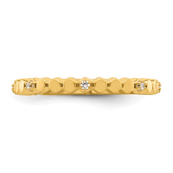 14k Stackable Expressions Diamond Ring