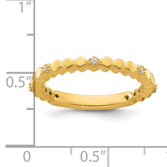 14k Stackable Expressions Diamond Ring