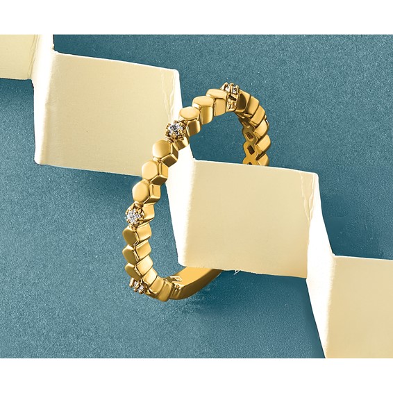 14k Stackable Expressions Diamond Ring