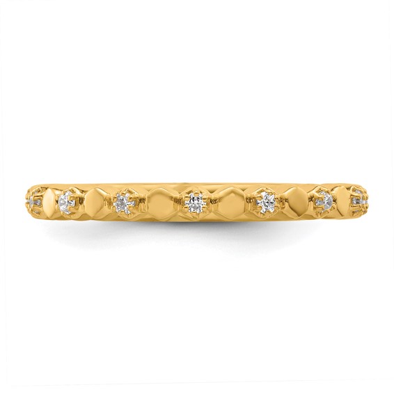 14k Stackable Expressions Diamond Ring