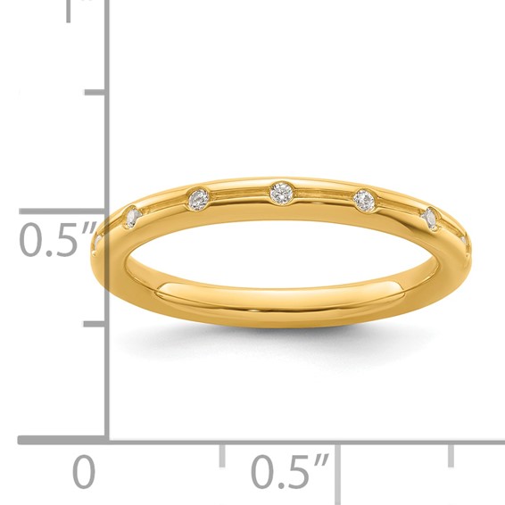 14k Stackable Expressions Diamond Ring