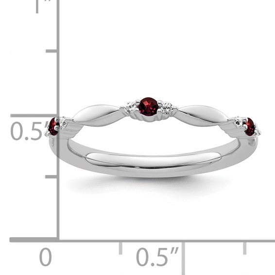 14kw Gold Stackable Expressions Gemstone & Diamond Rings