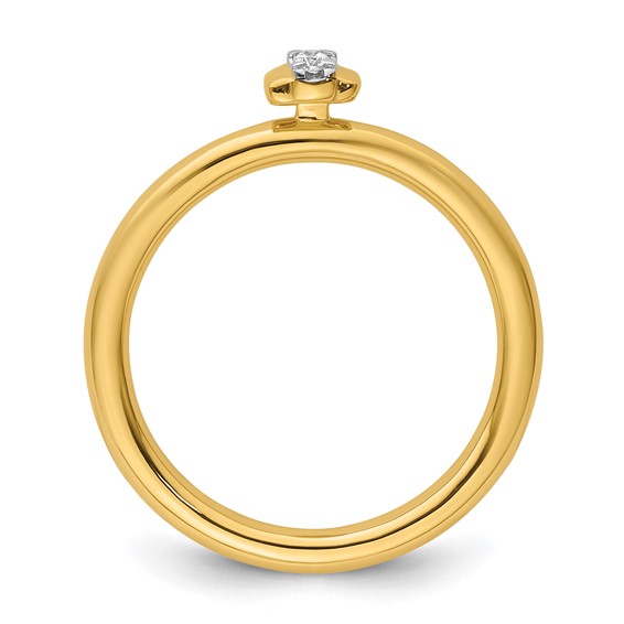 14k Stackable Expressions Diamond Ring