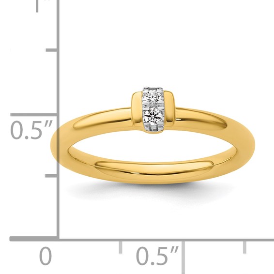 14k Stackable Expressions Diamond Ring