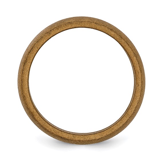 Silicone Bronze Metallic 5.7mm Domed Band Size 5