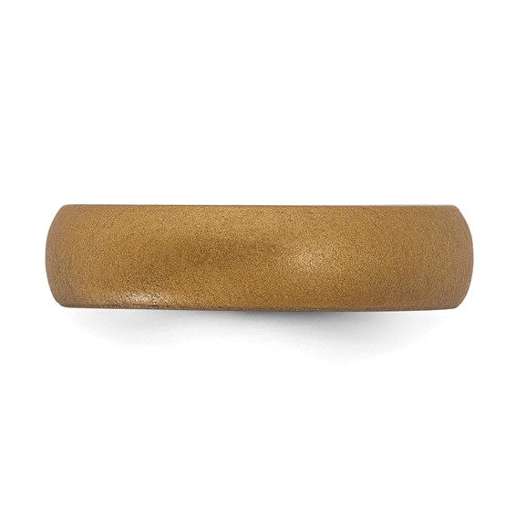 Silicone Bronze Metallic 5.7mm Domed Band Size 5