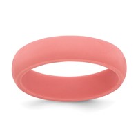 Silicone Coral 5.7mm Domed Band view 1