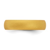 Silicone Gold Metallic 5.7mm Domed Band view 3