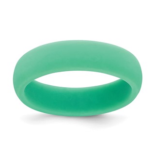 Silicone Mint Green 5.7mm Domed Band Size 5