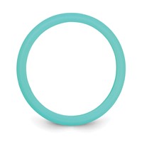 Silicone Sky Blue 5.7mm Domed Band view 2