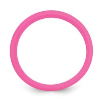 Silicone Hot Pink 5.7mm Domed Band view 2