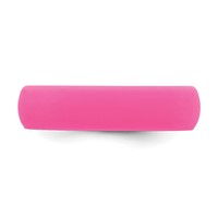 Silicone Hot Pink 5.7mm Domed Band view 3