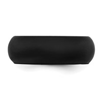 Silicone Black 8mm Domed Band - Size 10 view 3