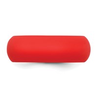 Silicone Red 8mm Domed Band view 3