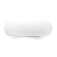 Silicone White 8mm Domed Band view 3