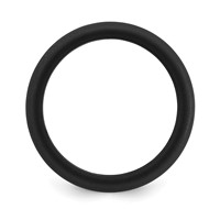 Silicone Black 8.7mm Domed Band view 2