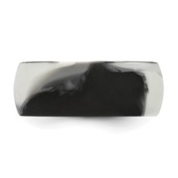 Silicone Black and Grey Camouflage 8.7mm Domed Band view 4
