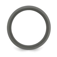 Silicone Dark Grey 8.7mm Domed Band view 2