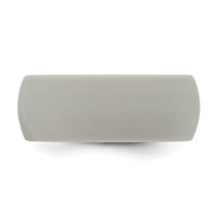 Silicone Light Grey 8.7mm Domed Band - Size 10 view 3