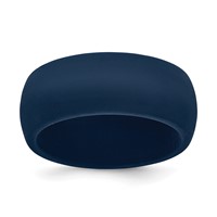 Silicone Navy Blue 8.7mm Domed Band view 1