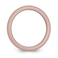 Silicone Pink Metallic 8.7mm Domed Band view 2