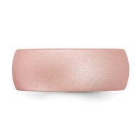 Silicone Pink Metallic 8.7mm Domed Band view 3