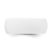 Silicone White 8.7mm Domed Band view 3