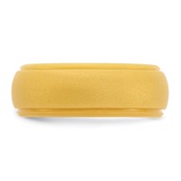 Silicone Gold Metallic 8mm Ridged Edge Band view 3