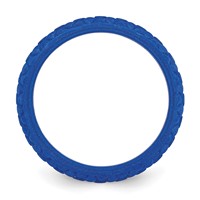 Silicone Blue Mermaid Pattern 5.7mm Domed Band - Size 5 view 2